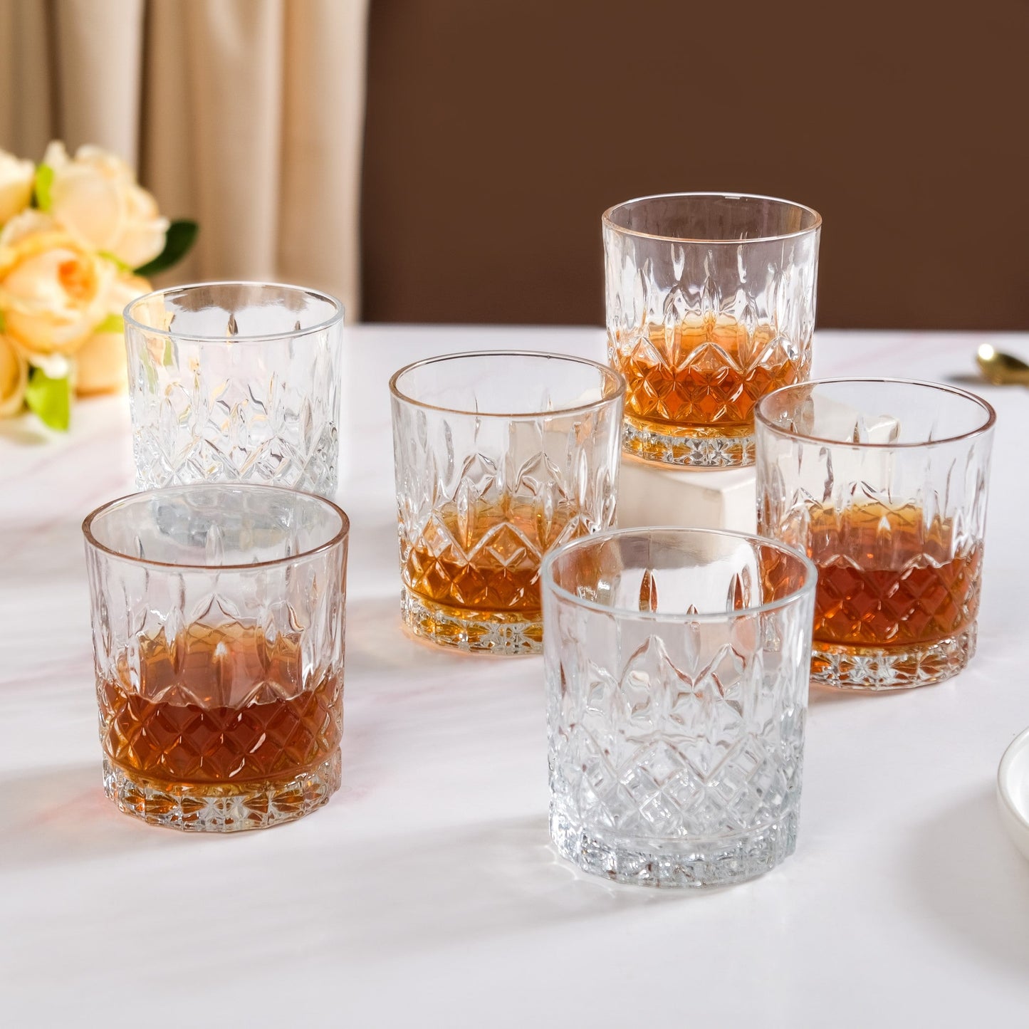 old Fashioned Whiskey Glass Large Set Of 6 350ml