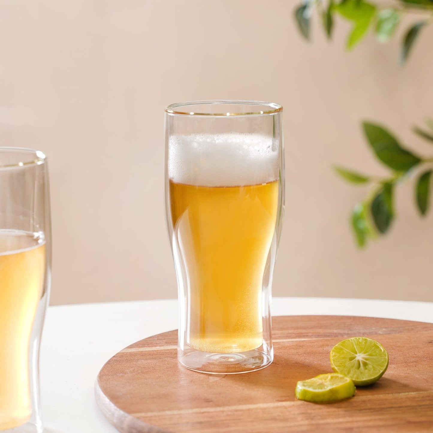 Beer Double Wall Glass Set Of 2 575ml